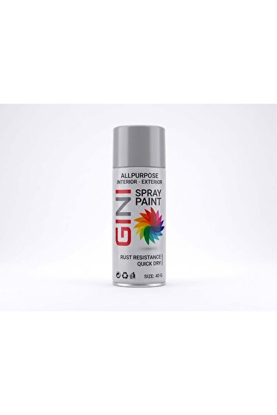 Generic GINI All-Purpose Spray Paint - 450 ML - Silver grey - Fast Quick Dry ...