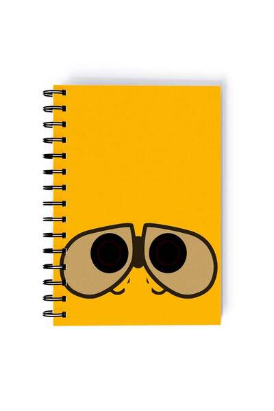 Generic Wall E Global Warming Printed Spiral A5 Notebook White/Black/Blue