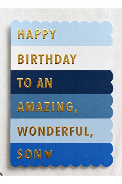 Generic Happy Birthday Son Greeting Card, Heartfelt Celebration Message from ...