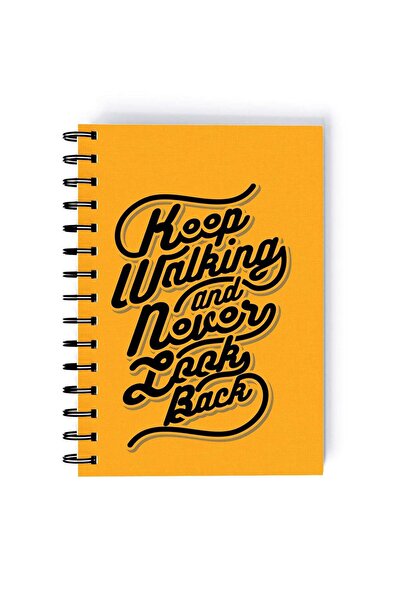 Generic Spiral A5 Notebook Typography Motivation and Inspirational Quote Neve...