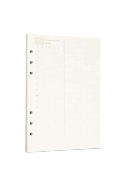 Generic Zelten 1 Pack A5 45 Sheets/90 Pages Daily PlannerLoose Leaf Punched P...
