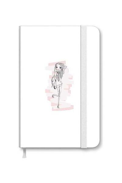 Generic Designer A5 Thick Hardcover Notebook - Teen Star Multicolour