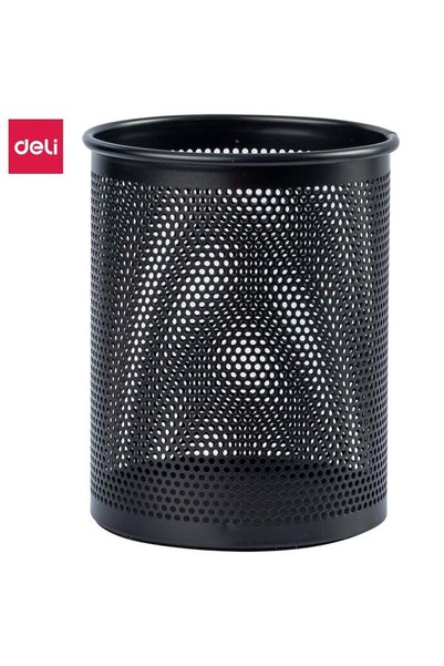 Generic E909 Pen Holder 桅84脳106mm Mesh Steel Ideal for Office Desktop 鈥?Black