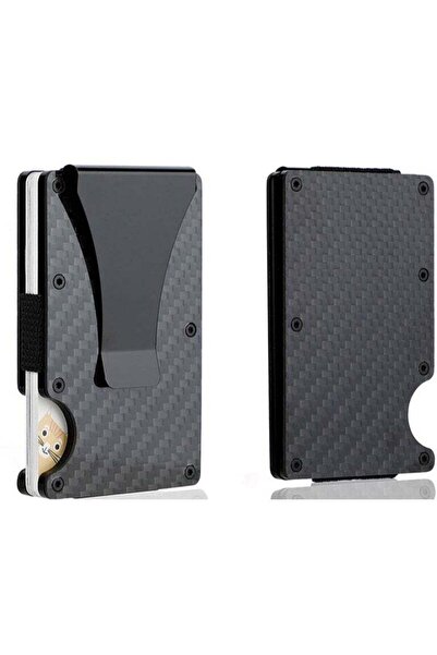 Generic Men's RFID anti-theft aluminum alloy card holder, metal wallet, bank ...