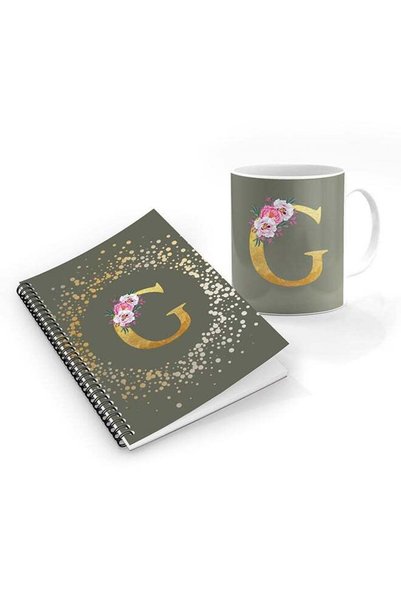 Generic Printed Coffee Mug + A5 Spiral Notebook Memo Personalised Combo Gift ...