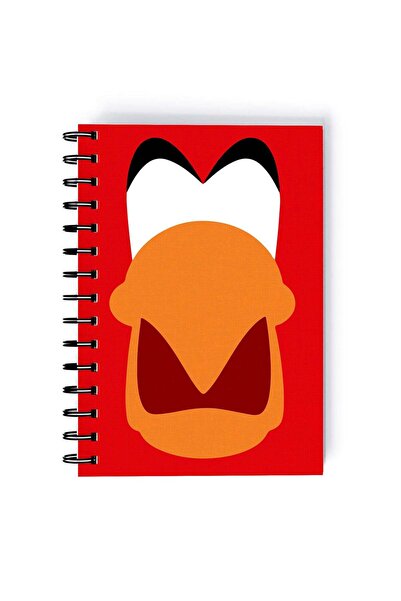 Generic Iago Face Printed Spiral A5 Notebook Red/White/Beige