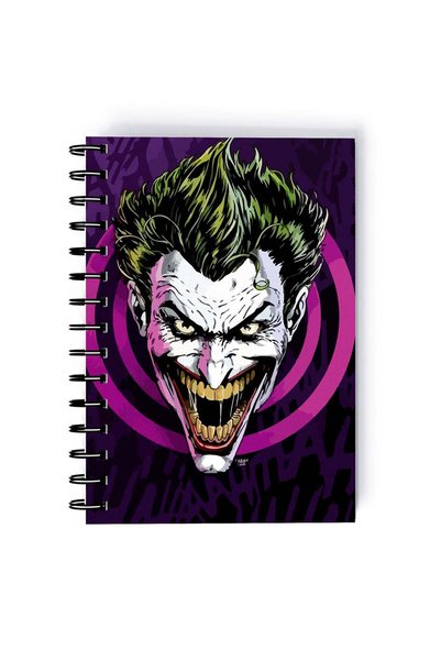 Generic Spiral A4 Notebook Purple Aeshtetic Joker Comic Book Series Neon Aest...