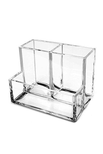 Generic Pen Holder, Clear Acrylic Pen Holder for Desk, Makeup Brush Storage O...