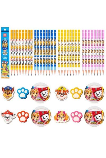 Generic PAW Patrol 2B Pencils & Surprise Egg Eraser Stationery Set – 32 Carto...