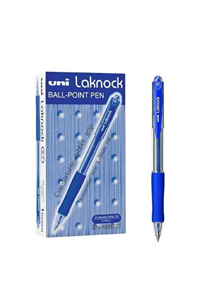 Generic 12-Piece Laknock Ballpoint Pen 0.7mm Tip Blue Ink