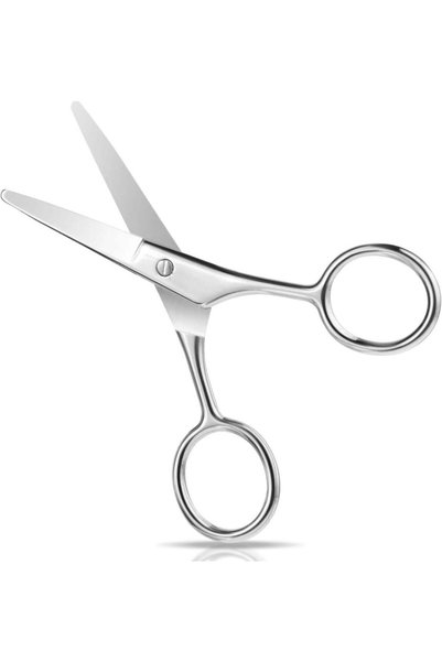 Generic Eyebrow Scissors, 2 Pack Stainless Steel Round Head Design, Multi-Pur...