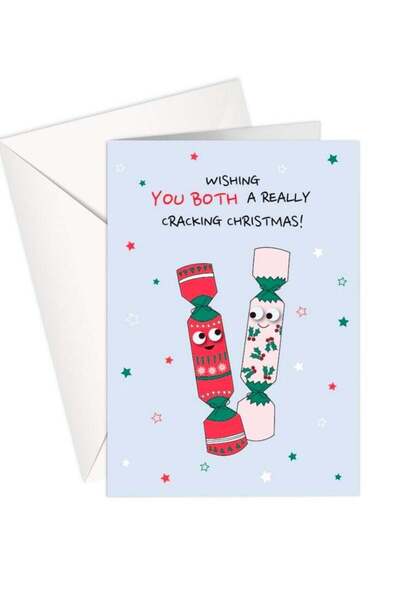 Generic Wishing You Both A Really Cracking Christmas | Christmas Greeting Car...