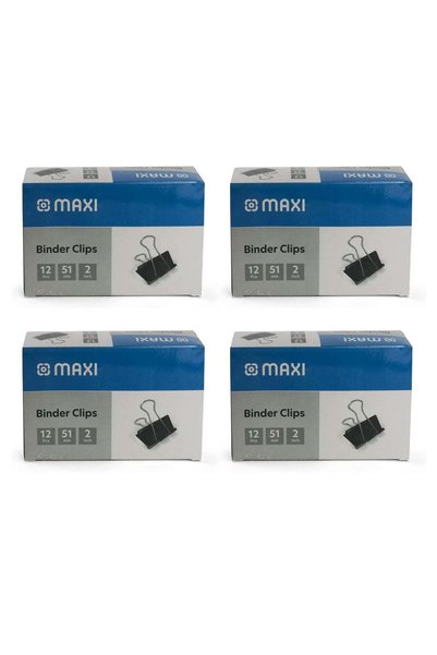 Generic 48-Piece Binder Clip 51mm Size Black
