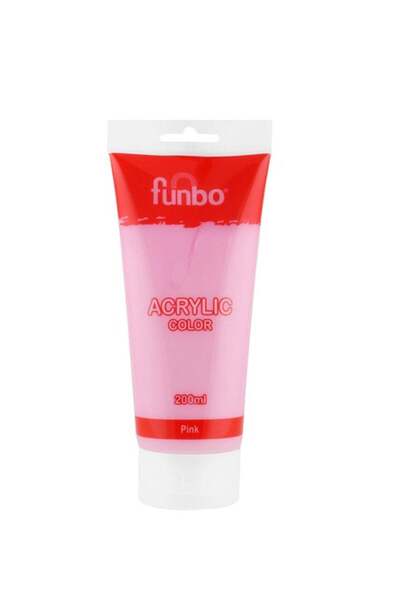 Generic Acrylic Colour Paint Tube 200ml Content Pink