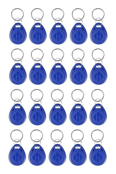 Generic 20 Blank RFid Tags ID-125Khz Keychains/Keyrings for RFid Copier/Write...