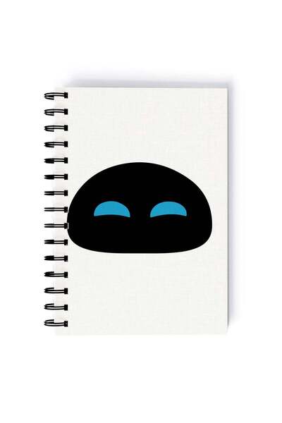 Generic Wall E Printed Spiral A5 Notebook Grey/Blue/Black
