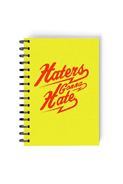 Generic Spiral A5 Notebook Typography Motivation and Inspirational Quote Hate...