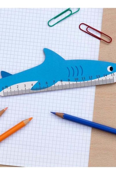 Generic Shark Wooden Ruler – Fun Shark-Themed 12-Inch Wooden Ruler for Kids –...