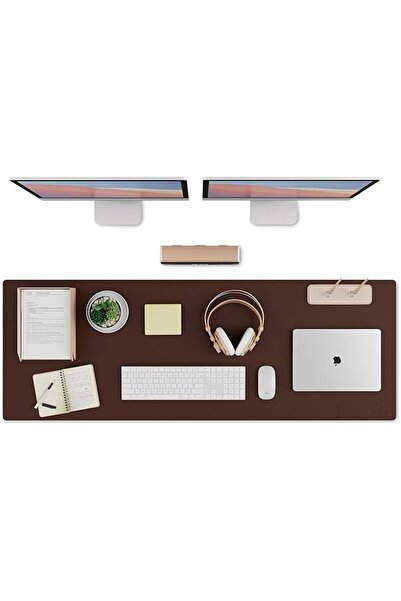 GENERAL K KNODEL Large Office Leather Desk Mat, Mouse and Keyboard Pad, Compu...