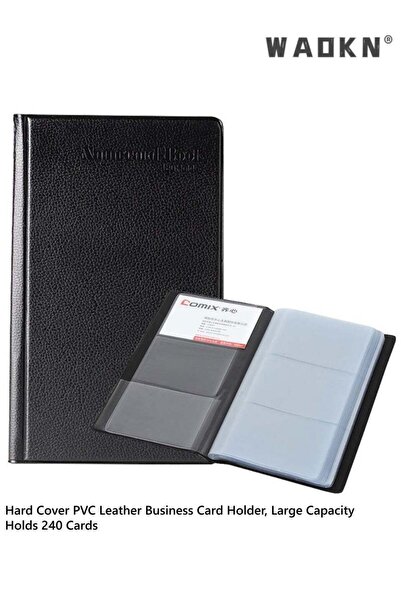 Generic Professional Business Card Book Holder Organizer，240 Card Capacity Ha...