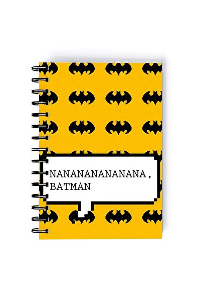 Generic Spiral A5 Notebook Batman Dark Knight Retro Comic Black Joker Laugh