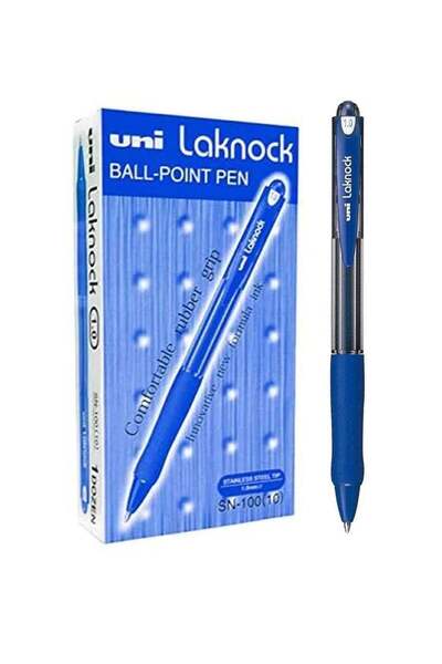 Generic 12-Piece Laknock Ballpoint Pen 1.0mm Tip Blue Ink