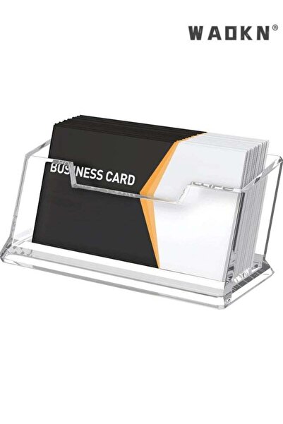 Generic Acrylic Business Card Holder for Desk 1 Slot Clear Business Card Disp...