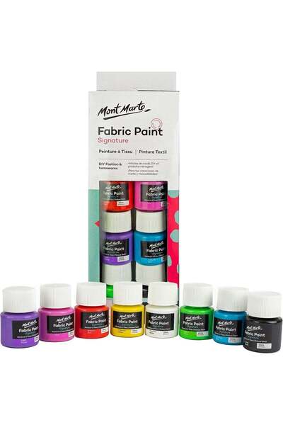 Generic Mont Marte Fabric Paint Set, 8 x 20ml