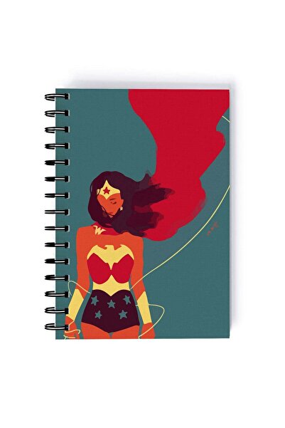 Generic Spiral A5 Notebook Wonder Woman Themyscira Retro Design Super Woman