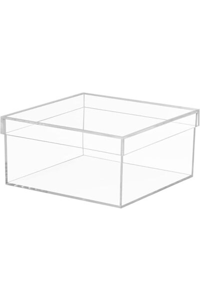 Generic ARS® Gifts Acrylic Gift Box - Transparent Square Storage Container (3...