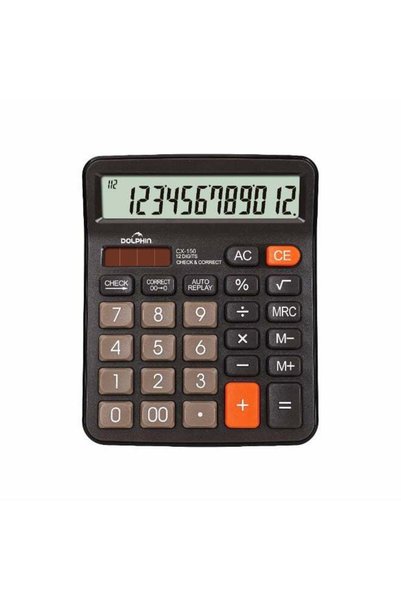 Generic Dolphin CX-150 Desktop Calculator – 12 Digit Big LCD Display, 112 Ste...