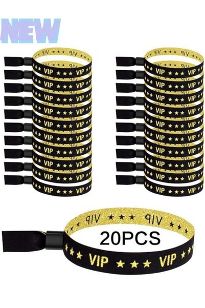 Generic VIP Fabric Event Wristband, Solid Color, Logo-Free, Durable, Lightwei...