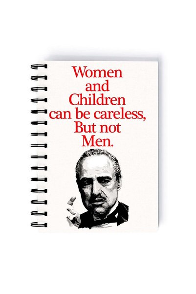 Generic Spiral A5 Notebook The God Father Classic Movie Art Men are not Carel...
