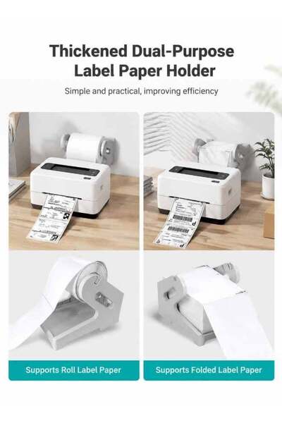 Generic Roll Label Holder, Thermal Printer Label Holder for Rolls & Fanfold L...