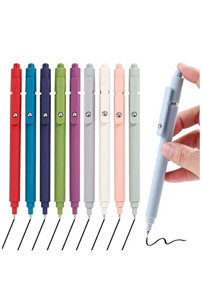Generic 10pcs Gel Ink Pen, 0.5mm Retractable And Quick Dry Black Ink Fine Poi...