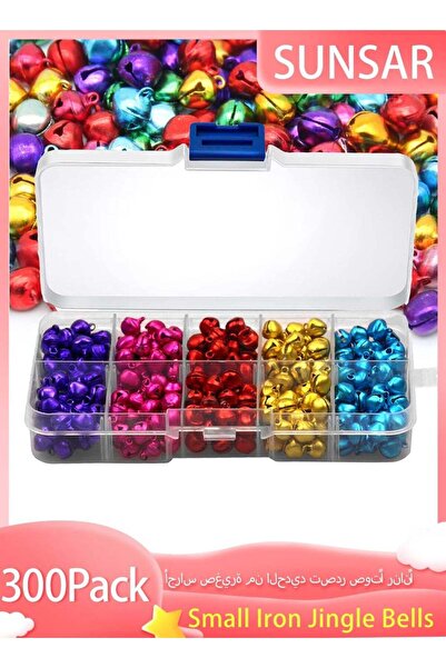 Generic 300 Pcs Jingle Bells, 0.3 cm with Storage Box for Festival, Home Deco...