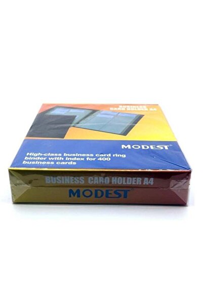Generic MODEST BUSINESS CARD HOLDER A4 WITH INDEX 400'S MS1384
