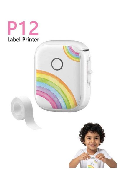 Generic Label Maker Machine with Tape, 203DPI Bluetooth Mini Label Printer, P...