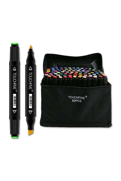 Generic 80-Piece Twin Marker Paiting Pen Set Multicolour