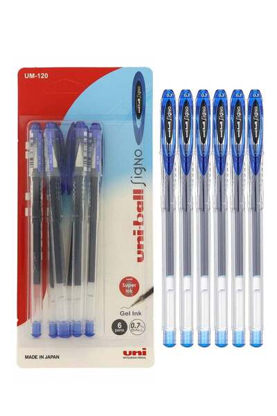Generic 6-Piece Signo Gel Ink Pen 0.7mm Blue Ink