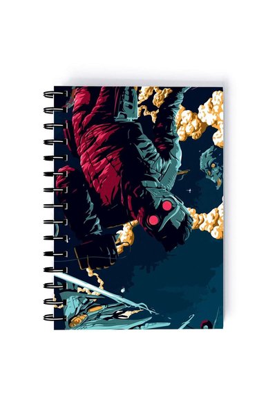 Generic Spiral A4 Notebook Guardians of the Galaxy Flying Cyberpunk Aesthetic...