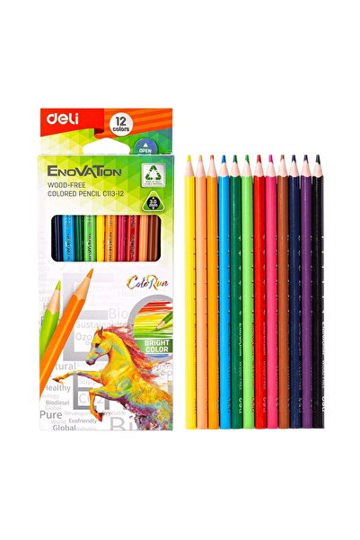 Generic Deli EC113-12 Colored Pencils - 12 Colors
