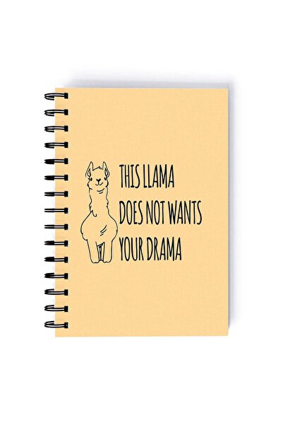Generic Spiral A5 Notebook Sarcastic Does not need Drama Llama Quote Funny Qu...