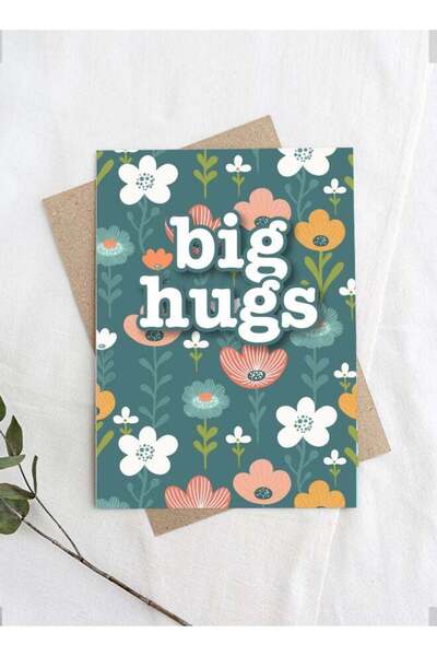 Generic Big Hugs Feel Good Greeting Card – Comfort & Support Card for Friend,...