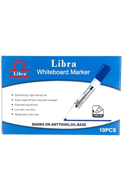 Generic Whiteboard Markers - Pack of 10, Assorted Colors, Chisel Nib, Premium...