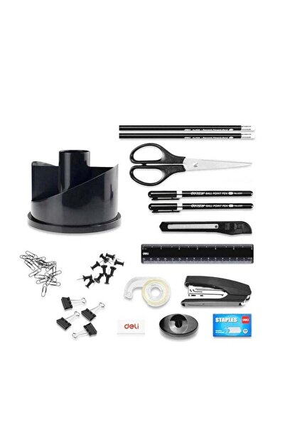 Generic Deli Rotary Desk Organizer 7 Compartments To Hold A Desktop Set