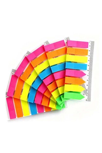 Generic 960Pcs Fluorescent Arrow Page Markers Transparent Sticky Index Tabs C...
