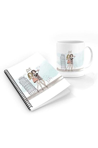 Generic Designer Printed Coffee Mug + A5 Spiral Notebook Memo Notepad Journal...