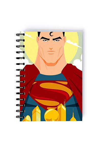 Generic Spiral A5 Notebook Superman Clark Kent Retro Comic Scene Super Man