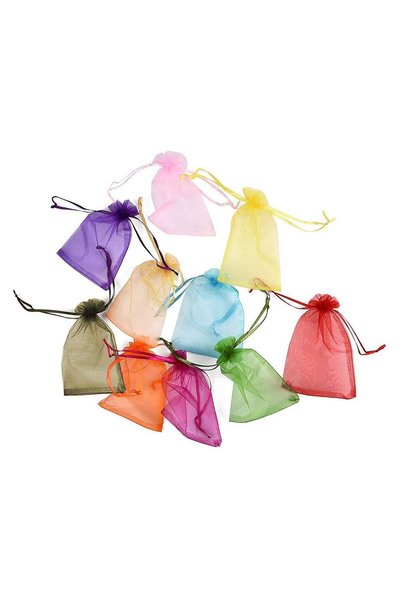 Generic Seviera Organza Bags with Drawstring Size 10 x 15cm Multicolor 110 Pi...